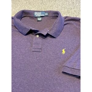Vintage‎ Polo Ralph Lauren Classic Fit Purple Polo Shirt Mens XXL Pony Logo